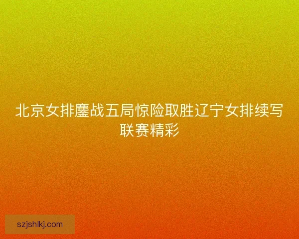 北京女排鏖战五局惊险取胜辽宁女排续写联赛精彩